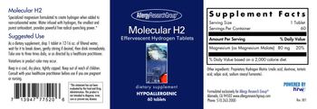 Allergy Research Group Molecular H2 - supplement