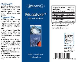 Allergy Research Group Mucolyxir - supplement