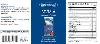 Allergy Research Group MVM-A Antioxidant Protocol - supplement