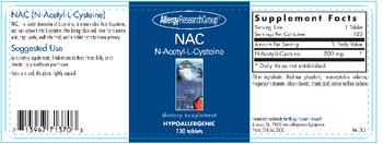 Allergy Research Group NAC N-Acetyl-L-Cysteine - supplement