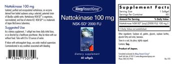 Allergy Research Group Nattokinase 100 mg - supplement