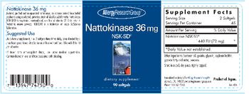 Allergy Research Group Nattokinase 36 mg - supplement