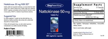 Allergy Research Group Nattokinase 50 mg 1000 FU - supplement