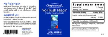 Allergy Research Group No-Flush Niacin - supplement