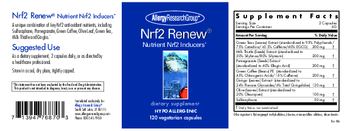 Allergy Research Group Nrf2 Renew - supplement