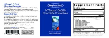 Allergy Research Group NTFactor CoQ10 Chocolate Chewables - supplement