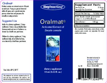 Allergy Research Group Oralmat - supplement
