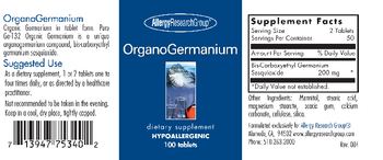 Allergy Research Group OrganoGermanium - supplement