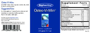 Allergy Research Group Osteo-Vi-Min - supplement