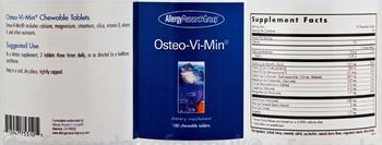 Allergy Research Group Osteo-Vi-Min - supplement