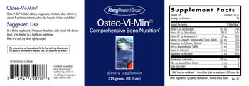 Allergy Research Group Osteo-Vi-Min - supplement