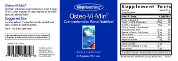 Allergy Research Group Osteo-Vi-Min - supplement