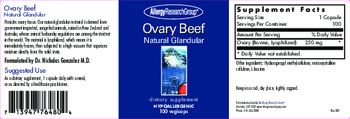 Allergy Research Group Ovary Beef Natural Glandular - supplement