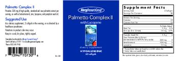 Allergy Research Group Palmetto Complex II - supplement