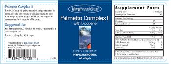 Allergy Research Group Palmetto Complex ll - supplement