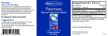 Allergy Research Group Pancreas Natural Glandular (Beef) - supplement