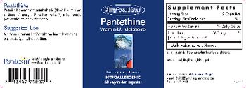 Allergy Research Group Pantethine - supplement
