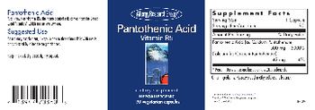 Allergy Research Group Pantothenic Acid - supplement