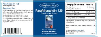 Allergy Research Group ParaMicrocidin 125 - supplement