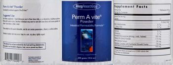 Allergy Research Group Perm A Vite Powder - supplement