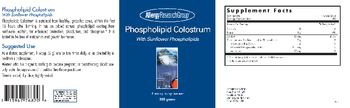 Allergy Research Group Phospholipid Colostrum with Sunflower Phospholipids - supplement