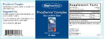 Allergy Research Group PhosSerine Complex - supplement