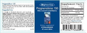 Allergy Research Group Pregnenolone 150 Micronized Lipid Matrix - 