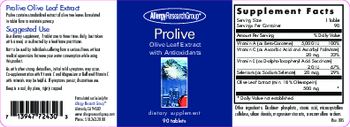Allergy Research Group Prolive Olive Leaf Extract - supplement