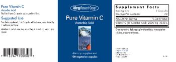 Allergy Research Group Pure Vitamin C Ascorbic Acid - supplement