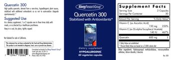 Allergy Research Group Quercetin 300 - supplement