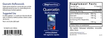 Allergy Research Group Quercetin Bioflavonoids - supplement