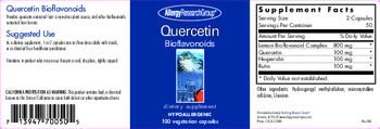 Allergy Research Group Quercetin Bioflavonoids - supplement