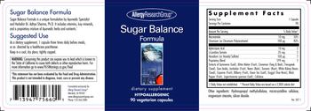 Allergy Research Group Sugar Balance Formula - supplement