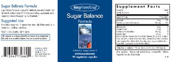 Allergy Research Group Sugar Balance Formula - supplement