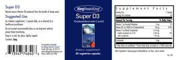 Allergy Research Group Super D3 - supplement