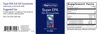 Allergy Research Group Super EPA Fish Oil Concentrate - supplement