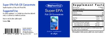 Allergy Research Group Super EPA Fish Oil Concentrate - supplement