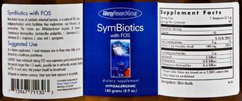 Allergy Research Group SymBiotics with FOS - supplement