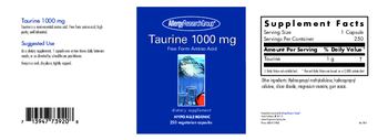 Allergy Research Group Taurine 1000 mg - supplement