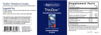 Allergy Research Group ThioDox Glutathione Complex - supplement