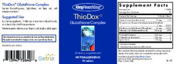 Allergy Research Group ThioDox Glutathione Complex - supplement