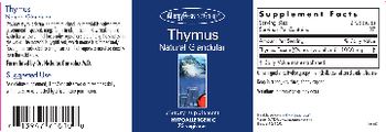Allergy Research Group Thymus Natural Glandular - supplement
