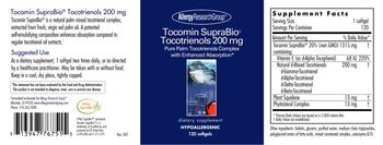 Allergy Research Group Tocomin SupraBio Tocotrienols 200 mg - supplement