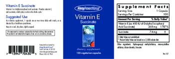 Allergy Research Group Vitamin E Succinate - supplement