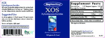 Allergy Research Group XOS Xylooligosaccharides - supplement