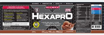 AllMax Nutrition Hexapro Decadent Chocolate Milkshake - protein supplement