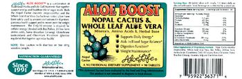 Aloe Life Aloe Boost - a nutritional supplement