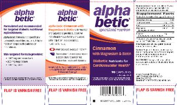 Alpha Betic Cinnamon With Magnesium & Biotin - supplement
