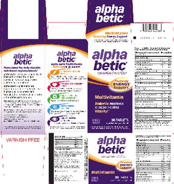 Alpha Betic Multivitamin Featuring Support - sugarfree supplement