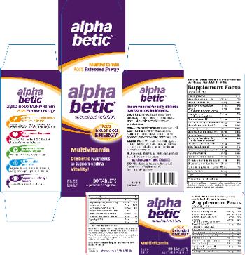 Alpha Betic Multivitamin Plus Extended Energy - sugarfree supplement